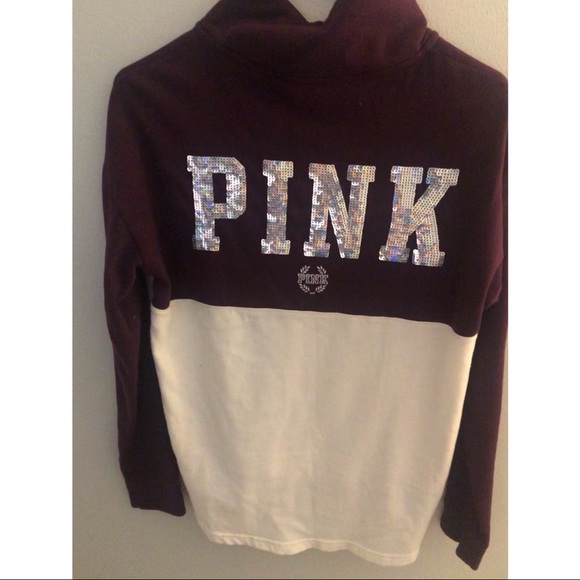 Pink varsity quarter zip small - Picture 3 of 3